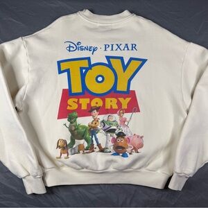NWT Disney Pixar Toy Story x Madhappy Cream Crew Sweatshirt XS Unisex